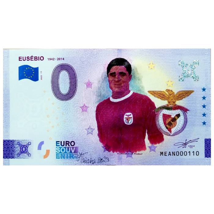 Eusébio - 1942-2014 MEAN 2023-11 (pintada por Manuel Teixeira)
Ref: 157-1