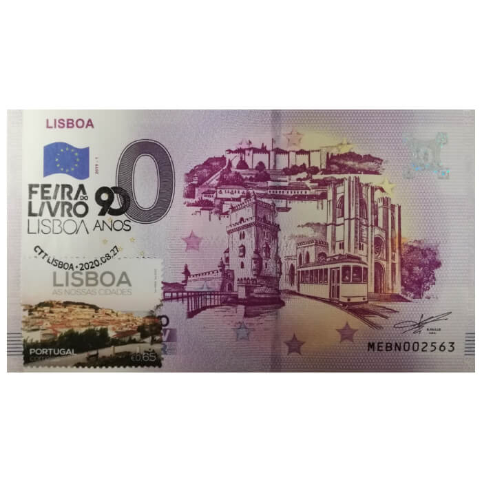 Lisboa MEBN 2019-1 (selo e carimbo CTT 90 Anos Feira do Livro Lisboa)
Ref: 37-5