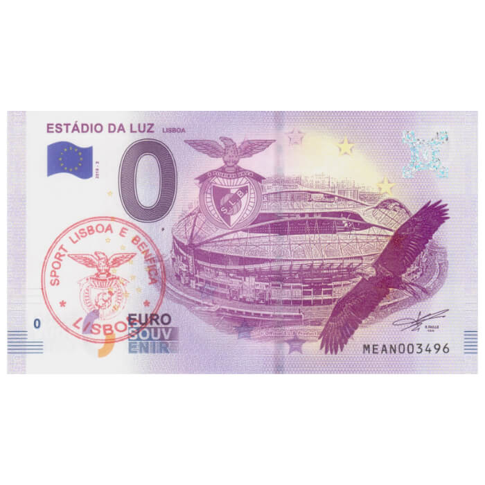 Estádio da Luz: Lisboa MEAN 2018-2 (carimbo Sport Lisboa e Benfica)
Ref: 23-1