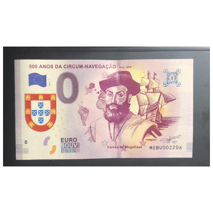 500 Anos da Circum-navegação: 1519-2019 (Fernão de Magalhães) MEBU 2019-1 (sobreimpressão brasão Portugal)
Ref: 53-11