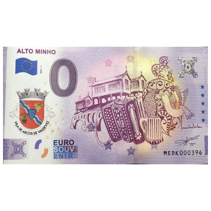 Alto Minho MEDK 2021-1 (sobreimpressão brasão de Arcos de Valdevez)
Ref: 89-1