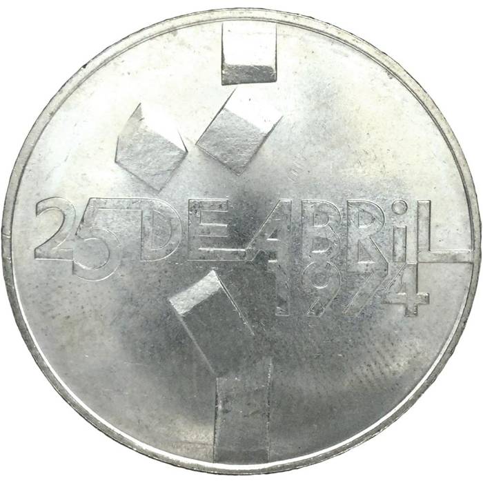 100 Escudos 25 de Abril PRATA