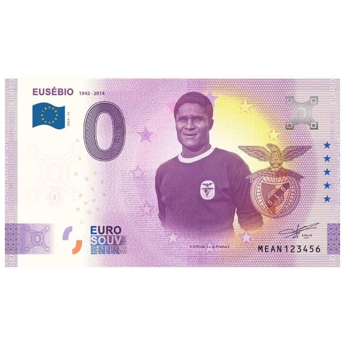 Eusébio - 1942-2014 MEAN 2023-11 (pintada por Manuel Teixeira)
Ref: 157-1