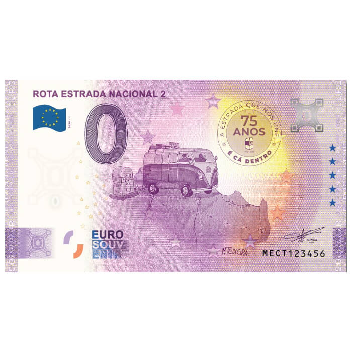 Rota Estrada Nacional 2 MECT 2020-1 (selo e carimbo EN2 Km64 Vila Real)
Ref: 80-3a